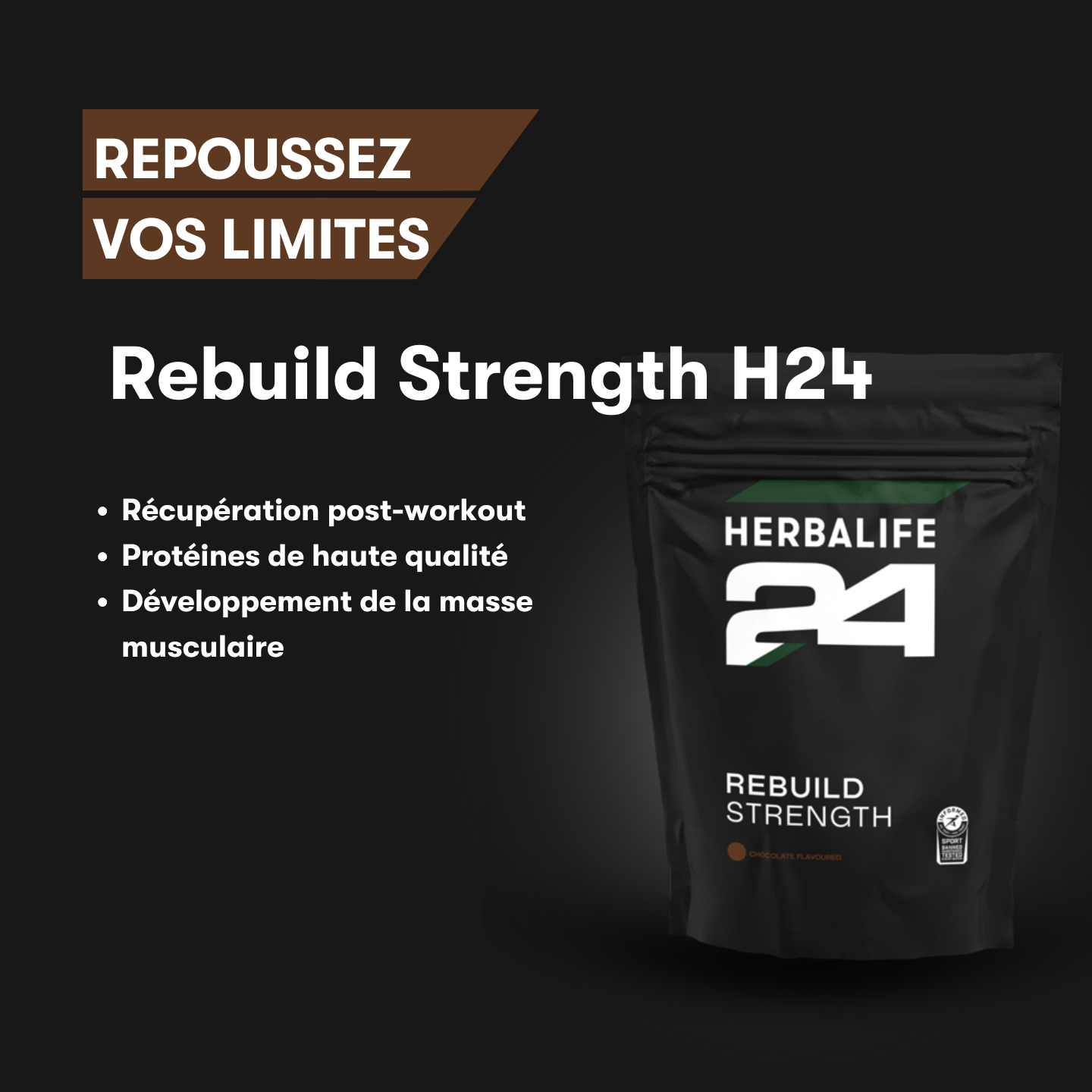 Herbalife24 - Rebuild Strength Chocolat - 1000 g