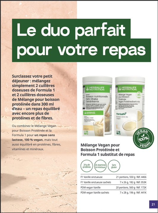 Mélange pour boisson protéinée Vanille 588 g