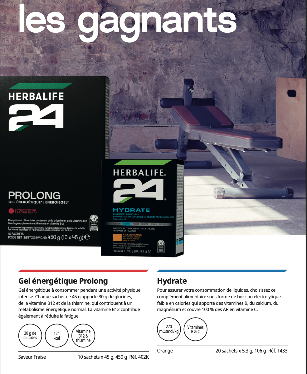 Herbalife 24 - Hydrate Orange 20 sachets de 5,3 g