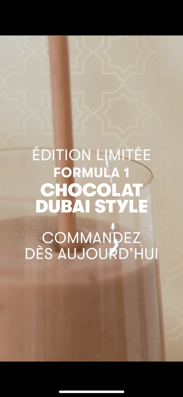 Formula 1 Boisson nutritionnelle Saveur chocolat dubai style 500 g - Edition Limité
