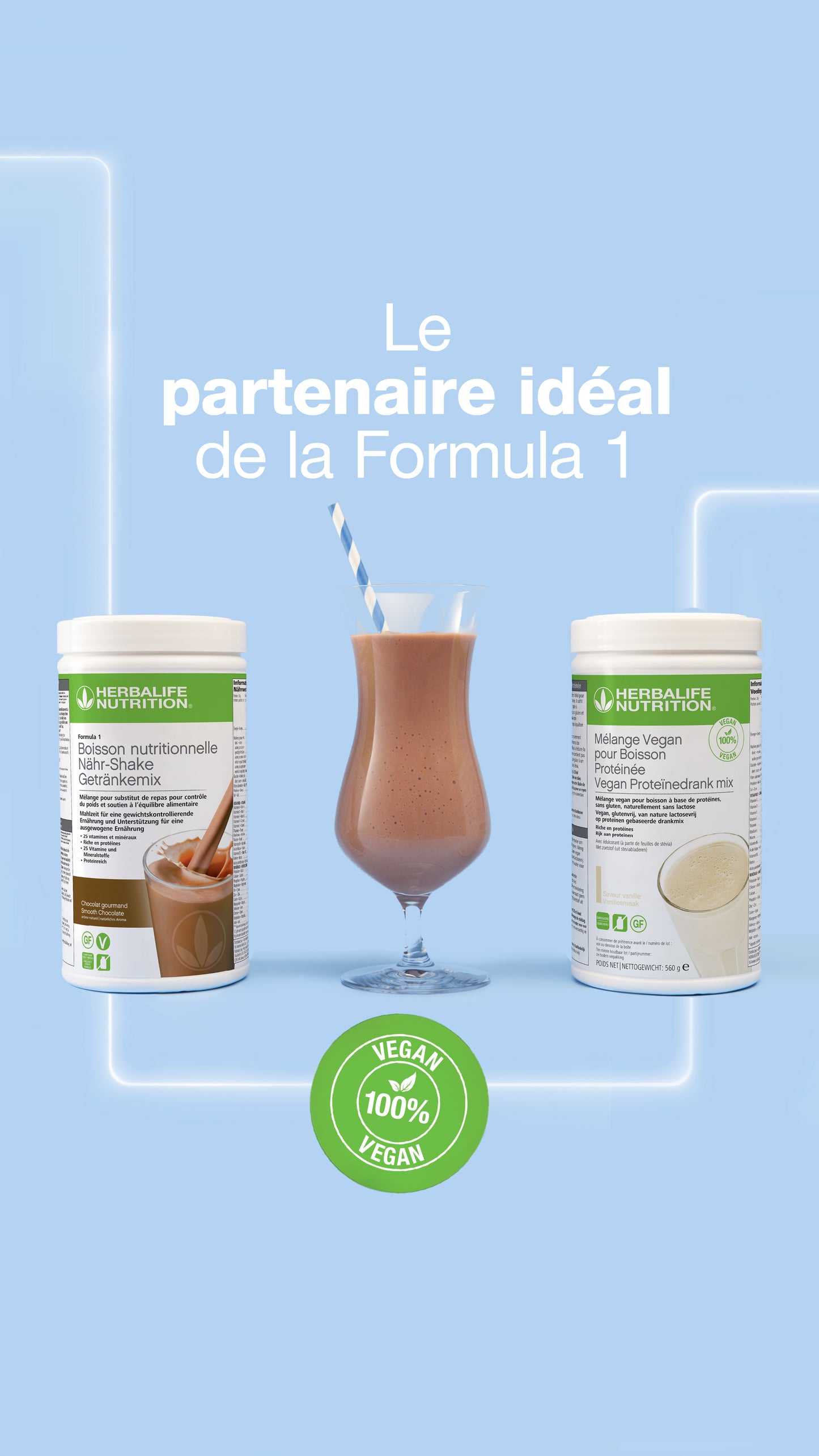 Mélange pour boisson protéinée Vanille 588 g