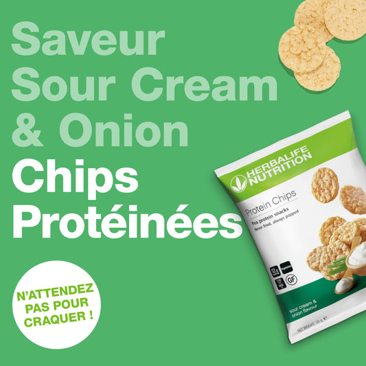 Chips Protéinées Saveur Sour Cream & Onion