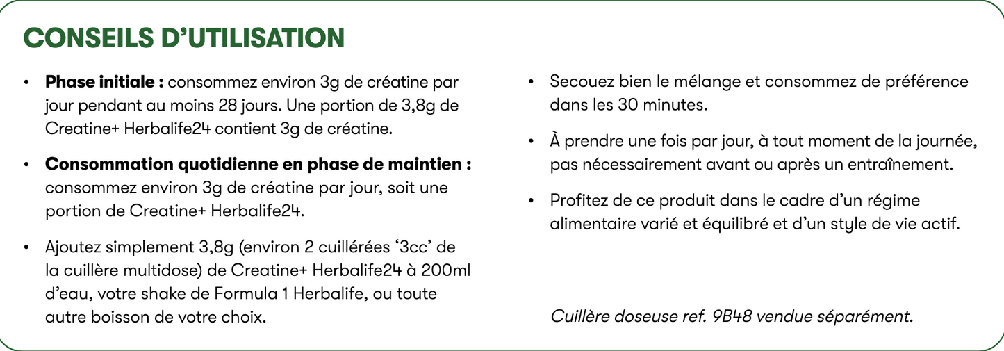 Créatine+ Herbalife24 Saveur Neutre 228 g