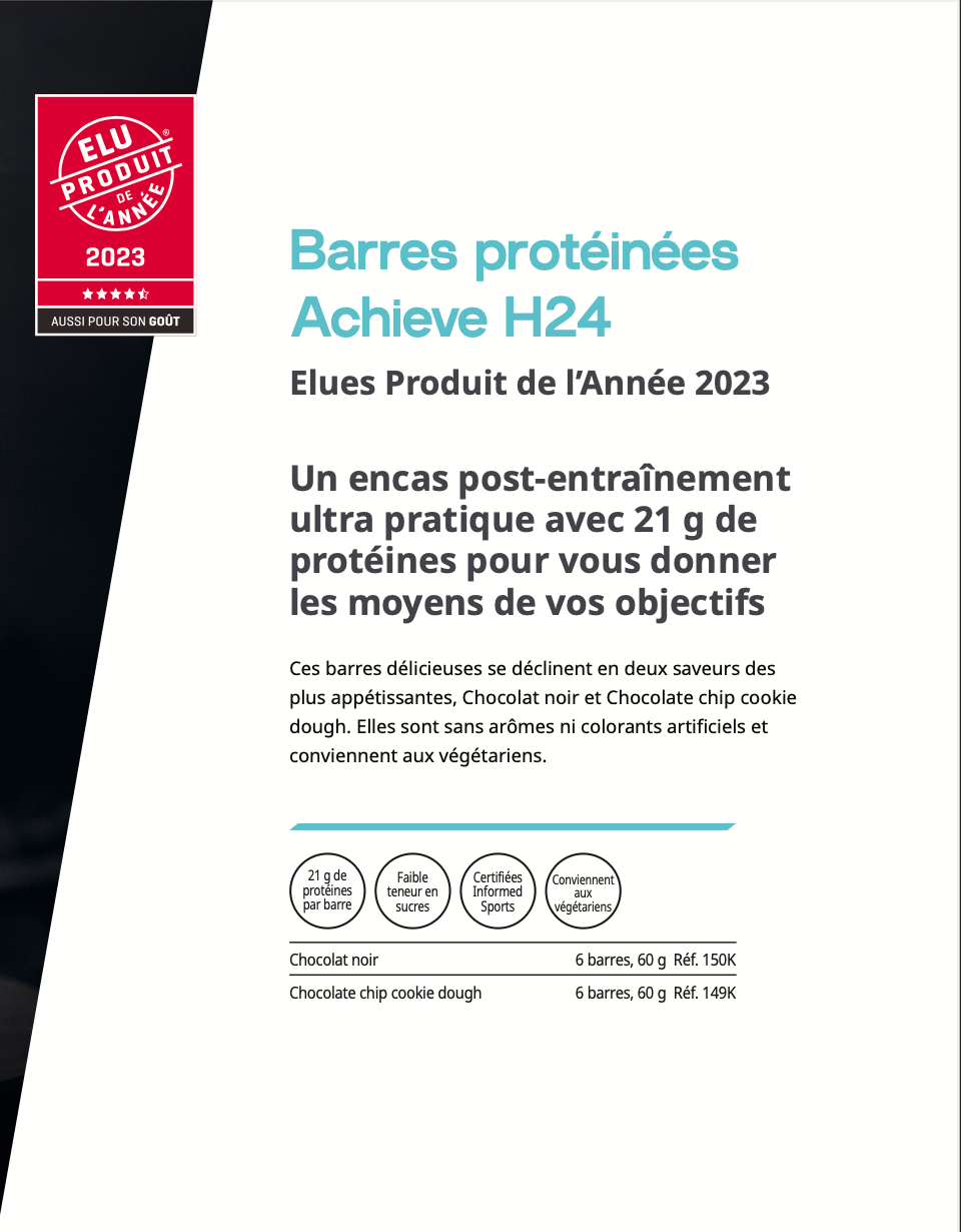 Barres protéinées Achieve H24