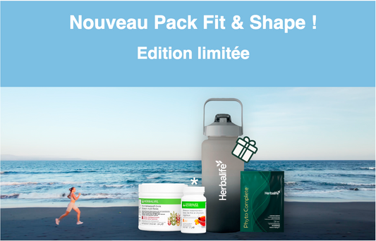 Pack Petit Déjeuner FIT & SHAPE (avec F1 au choix et 1 Gourde 2L OFFERT!)