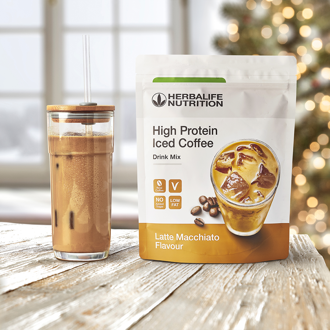High protein ice coffee